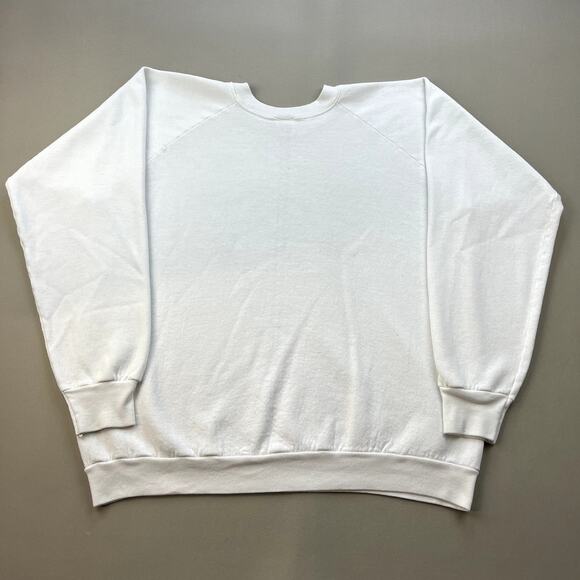 Vintage Cal Poly SLO Sweatshirt Adult Large White San Luis Obispo Afro American - Picture 3 of 7